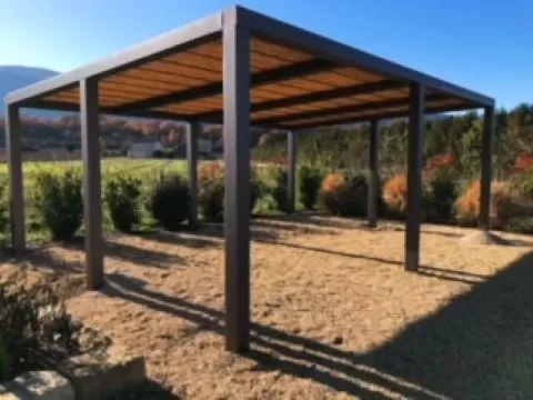 Fabrication et installation d'un Carport à Oppède., Cavaillon, DB Ferronnerie